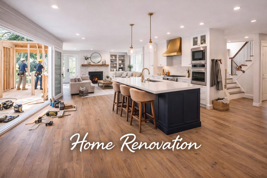 Full home renovation with modern finishes