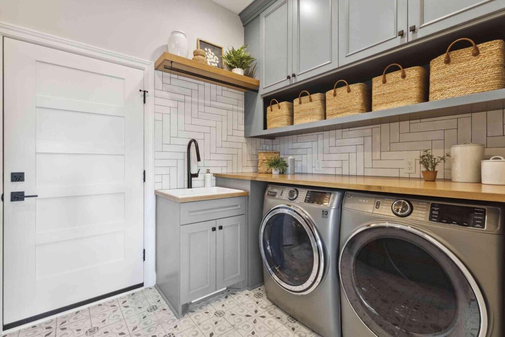 laundry renovations Canberra with smart storage and functional layout